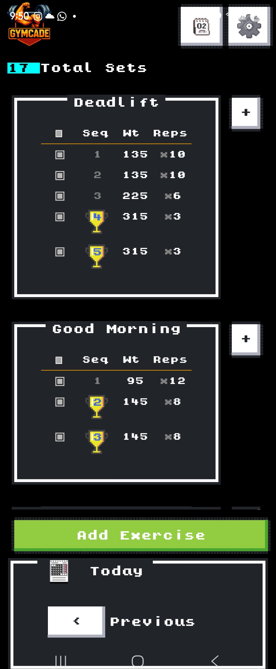 Gymcade App Screenshot 1